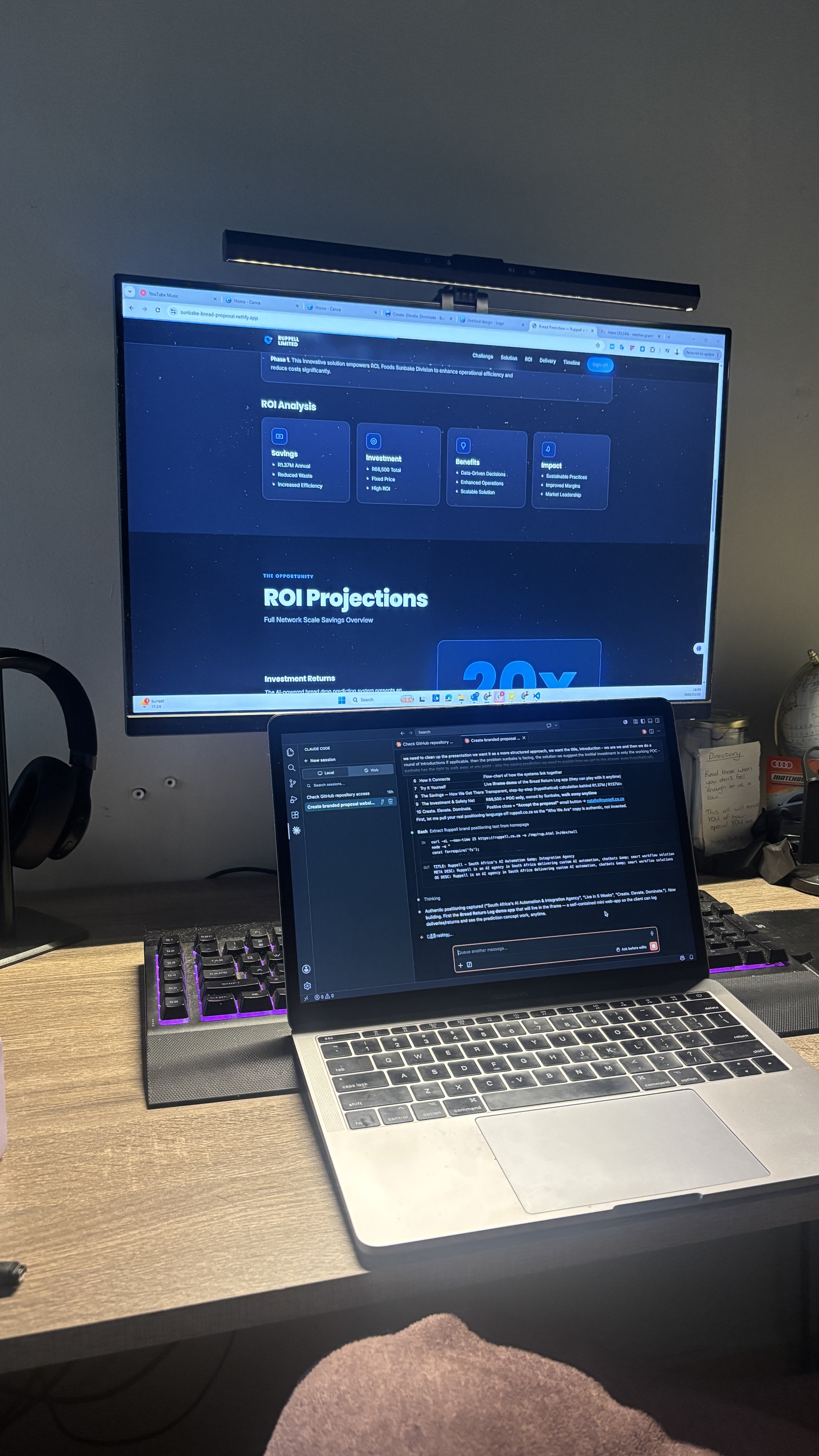 Ruppell building AI automation systems for clients